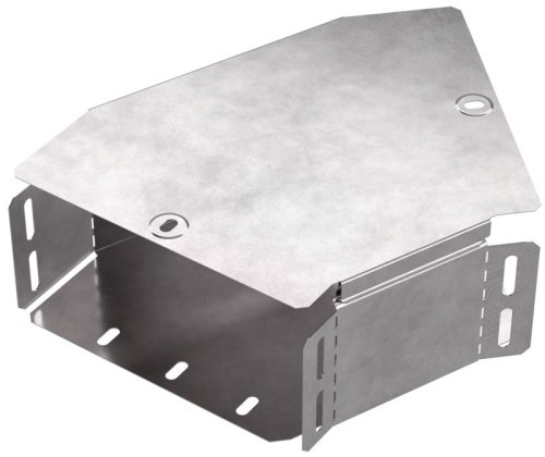 Угол для лотка горизонтальный с крышкой Промрукав Стандарт 45град. 200х100 фото Угол для лотка горизонтальный с крышкой Промрукав Стандарт 45град. 200х100 картинка